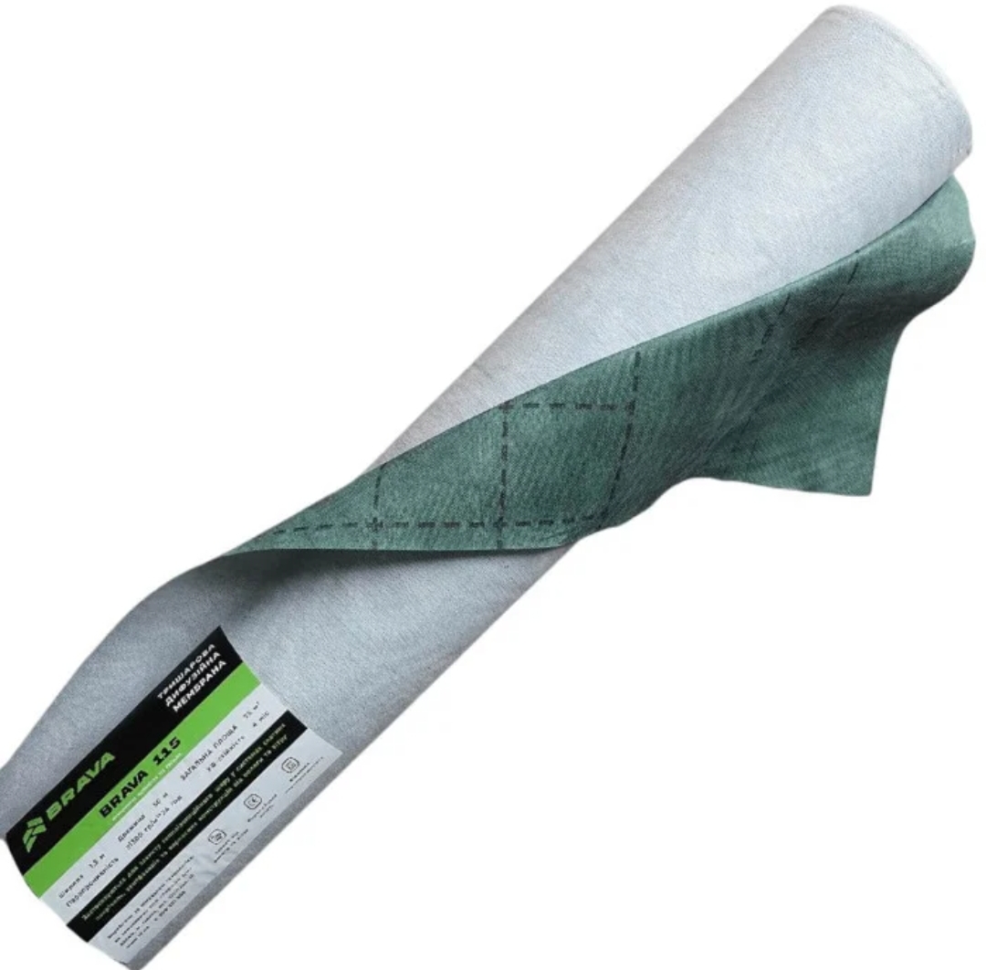 Супердифузійна мембрана BRAVA 115 ш 1.5 (50 м)